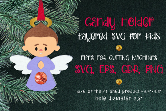 3D SVG Christmas Angel Boy Candy Holder Review