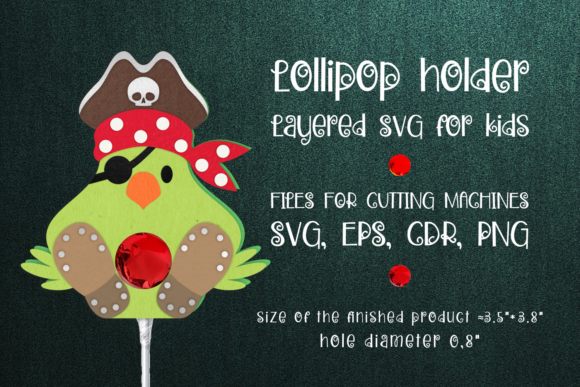 3D SVG Christmas Asset: Pirate Parrot Lollipop Review
