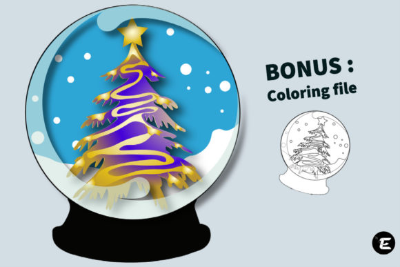 3D SVG Christmas Tree Snow Globe Review