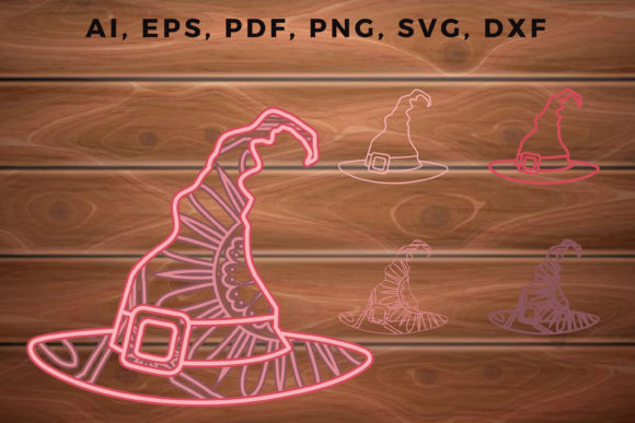3D SVG Hat for Shadow Boxes & Halloween Sales