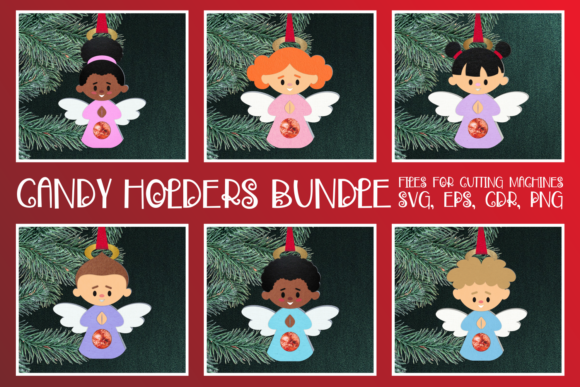 Angels Christmas Ornaments Candy Holders: A 3D SVG Review