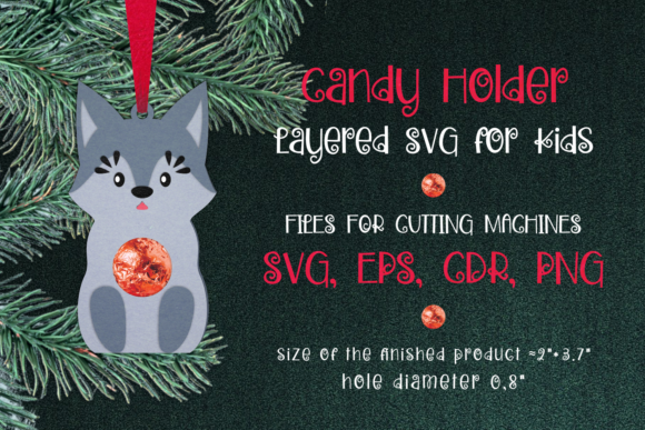 Baby Wolf Candy Holder Template SVG: A 3D SVG Christmas Review