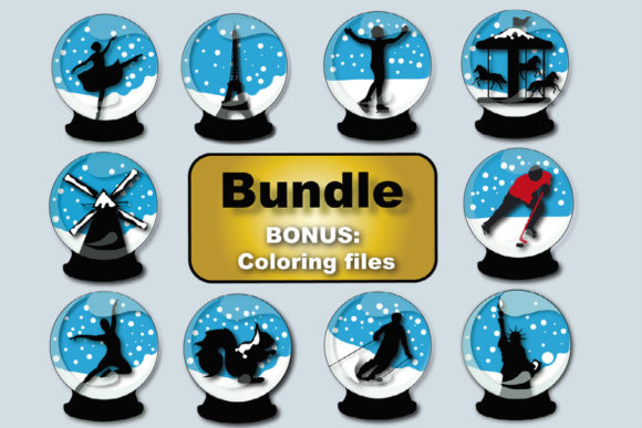Bundle Snow Globes 2: A Designer's Review for Winter Projects