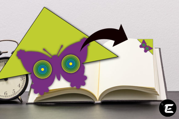 Butterfly Bookmark: 3D SVG Shapes for Blog Graphics