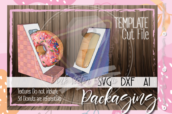 🍩Donut Holder Box Template🍩: A 3D SVG for Shapes