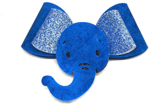 Elephant Bow Template: 3D SVG for Other Branding
