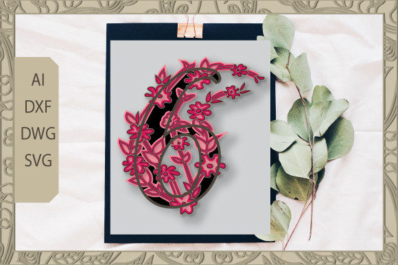 Flower Number 6: 3D SVG for Floral Compositions