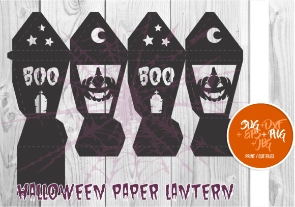Halloween Paper Lantern Series a 0012: A 3D SVG Shapes Review