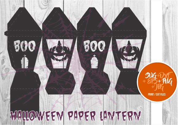 Halloween Paper Lantern Series a 0014: A 3D SVG Shapes Review