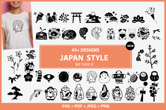 Japan Style 3D SVG for Lifestyle And Hobbies Brands