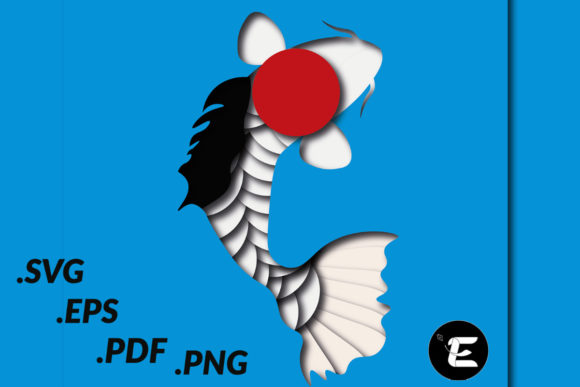 Koi Fish: A 3D SVG Asset for Animals Branding