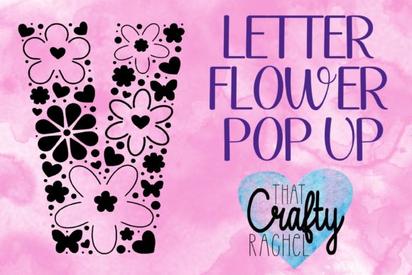 Letter V Pop Up Flower Template: A Designer's Review