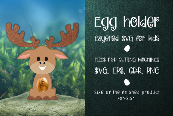 Moose Christmas 3D SVG for Festive Packaging