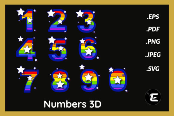 Numbers 3D: Premium 3D SVG for Shadow Boxes & Branding