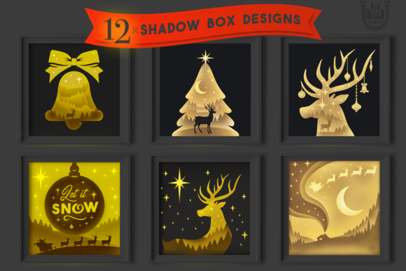 Review: 3D SVG Christmas Shadow Box Designs