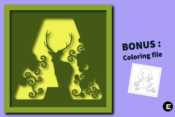 Reviewing Letter a: A 3D SVG for Shadow Boxes